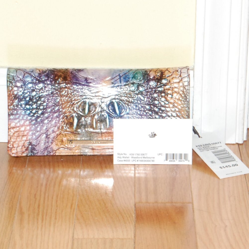 NWT Brahmin Ady Woodland Melbourne Wallet